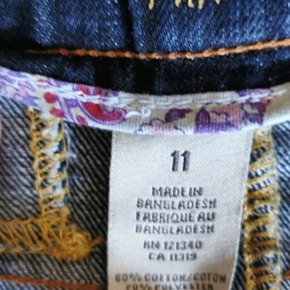 GARAGE Distressed Faded Denim Miniskirt 11 - Picture 6 of 6